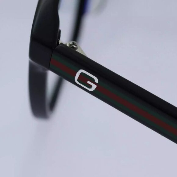 GUCCI Web Sherry Line Date Glasses plastic Black Red Green Auth - Picture 11 of 16